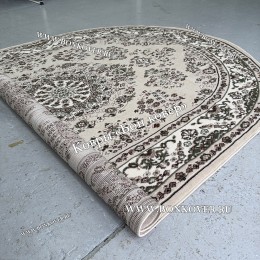 Ковер Лайт Карпет Медальон 29829 Бежево-Коричневый Овал