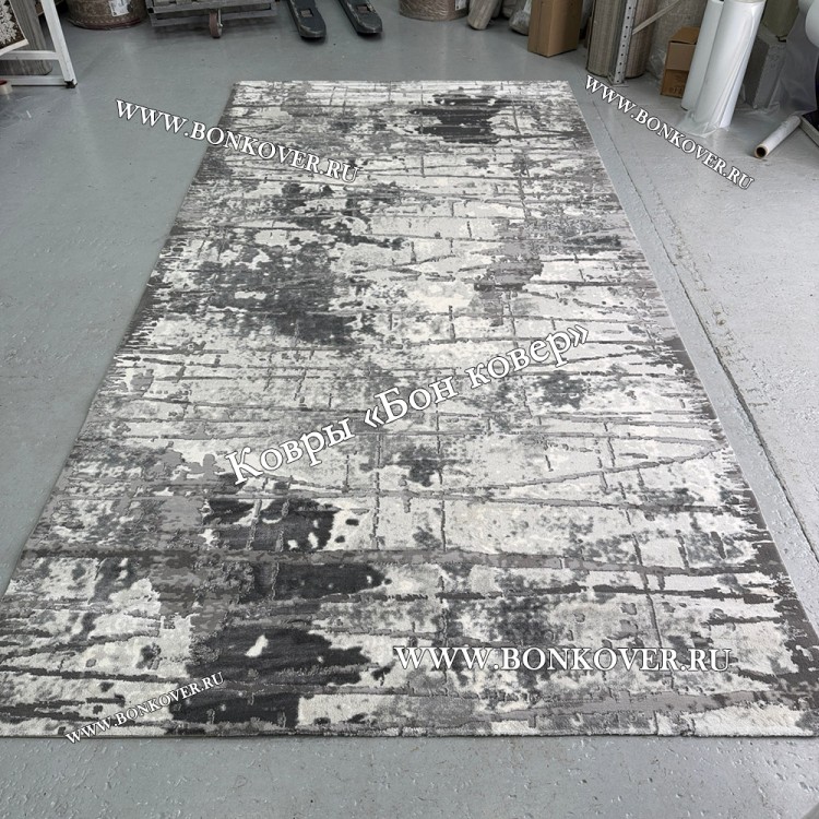 Абстрактный Ковер Турция Дизайн 30430 Серый