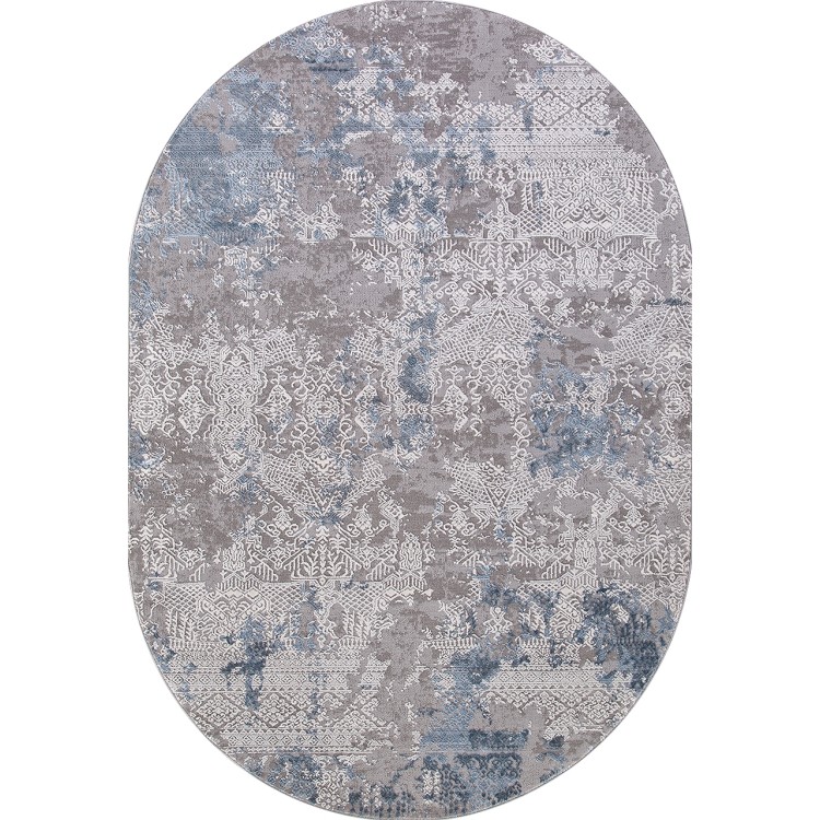 Ковер Armina 03851A BLUE / BLUE Овал