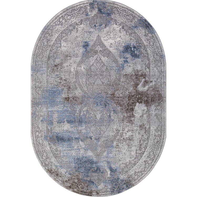 Ковер Armina 03879A BLUE / BLUE Овал